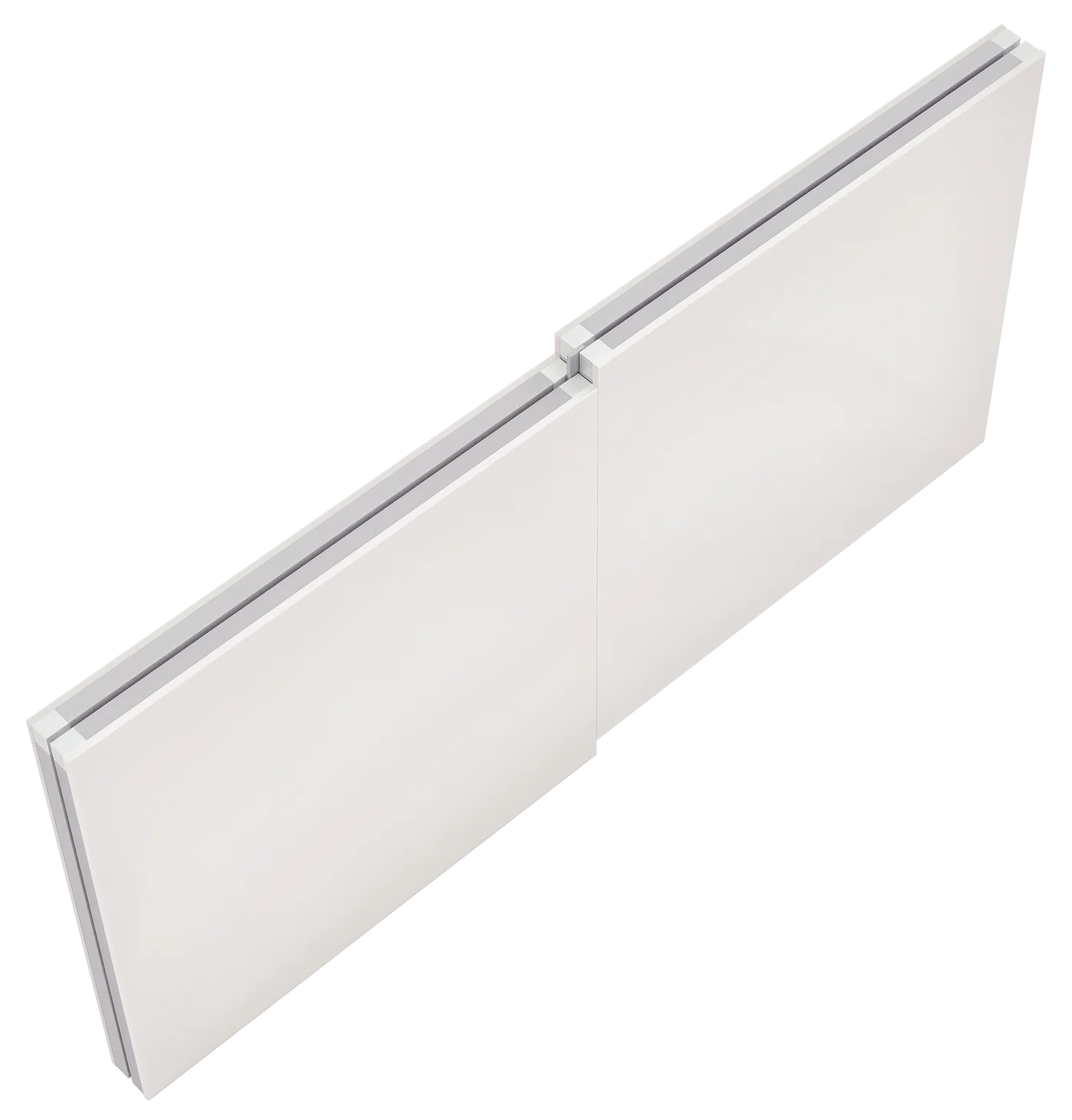 SQUAREROCK Rockwool Frame Joint CR cleanroom panels with galvanized steel frame on all edges